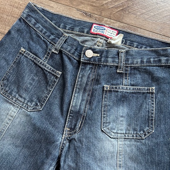 Vintage Y2K Old Navy Mid Rise Womens Bootcut Dark Wash Denim Jeans Size 28 - Picture 2 of 9